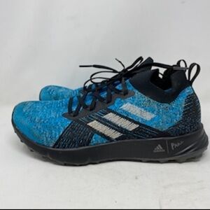 Adidas Men’s 11 Blue Terrex Two Parley Trail Running Lace Up Sneakers